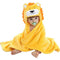 Vauwmsr Baby Hooded Blanket, Ultra Soft Warm Newborn Infant Swaddle Wrap Bath Shower Towel, 25.6" x 39.4", Yellow