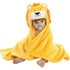 Vauwmsr Baby Hooded Blanket, Ultra Soft Warm Newborn Infant Swaddle Wrap Bath Shower Towel, 25.6" x 39.4", Yellow