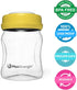 6pc Set 6.oz 180ml Breastmilk Bottles with Leak Proof Lids by Max Strength Pro, Reusable Wide Neck Bottles Best