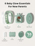 Momcozy Baby Kit, Baby Shower & Registry Essential Kit for Grooming & Cleansing Care, Includes Electric Nail File