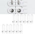 Baby Proofing Cabinets, 12 Pack U-Shaped Child Locks for Cabinets, Child Safety Cabinet Latches by SPISPI (White)