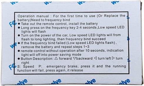 weelye 2.4G TX1 Bluetooth Remote Control White Button for Special Children's Electric Vehicles, Model is only Suitable
