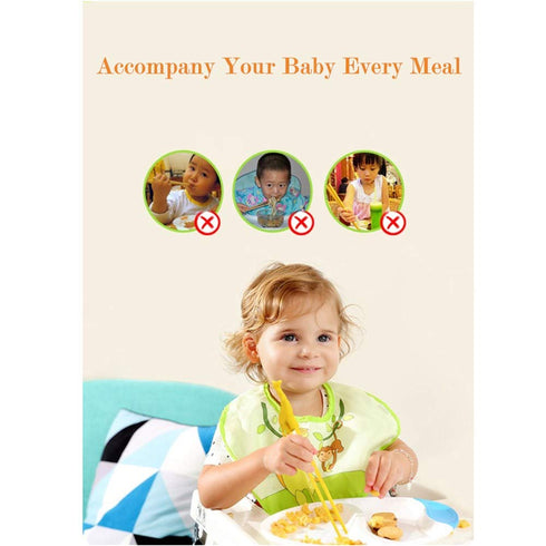Training Chopsticks, Cute Animal Shape Learning Chopsticks for Kids, 4 Pack for Right or Left Handed