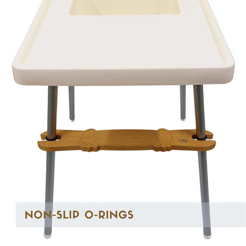 K&G foot rest High Chair Footrest, Adjustable Non-Slip Natural Wooden Foot Rest for Baby HighChair Footrest, Foot Rest