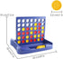 4 in a Row Game - Classic Family Fun Game with 6 Spare Discs for Kids Ages 3-12 (Blue)