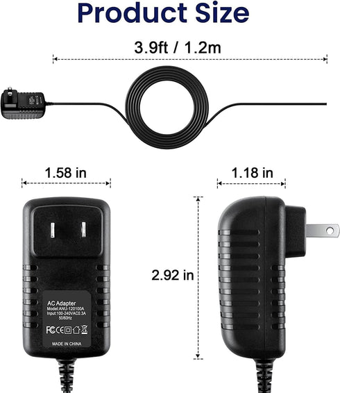 Xzrucst M3 VER-M3 Global AC/DC Adapter for Veridian Healthcare Ibaby i Baby Monitor Wireless Digital Baby Monitor Power