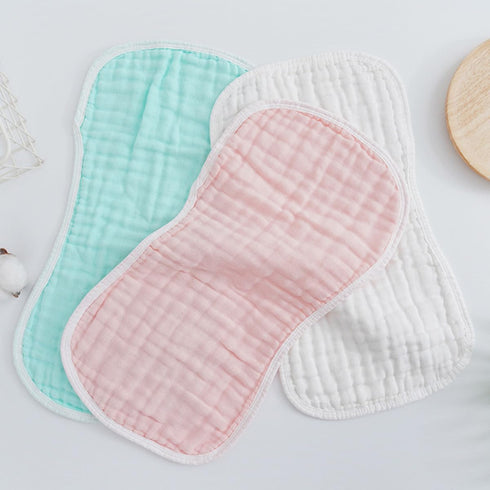 HEALSOPTHY 5Pcs Burp Cloths Newborn Cotton Burping Cloths Soft Absorbent Feeding Washcloths for Boys
