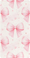 CZXW Bows Light Pink Crib Sheets Fitted 52" x 28" Natural Cotton Soft