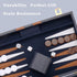 Backgammon Set - Classic Board Game with Premium Leather Case - Portable Travel Game Set for Adults, Kids