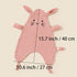 Lovely Muslin Security Blanket 2 Pcs Baby Comforter, Soft Breathable Soothing Towel Gift for Baby Shower, 40cm x 27cm