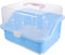 ELAYARD Bottle Drying Rack and Storage Box with Handle Portable Products Dustproof Milk