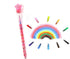 24 2 1 TINYMILLS Pcs Donuts in Stackable Stacking Crayon with Extra Stamper Topper, Kids Party Favors, Goodie Bag