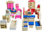 Seanmi Wooden Dollhouse Furniture - 5 Sets, 1:12 Scale Doll House Furnishings,