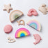 MCGMITT Rainbow Stacking Toy, 7 Layers Silicone Rainbow Stacker for Toddlers, Montessori Color Shape Matching Set