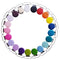 21 Enamel Metal Round Pacifier Clips - Baby Clips for DIY Craft Supplies, Dummy Soother, Bib Toy Holder