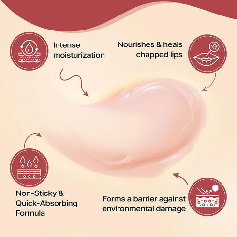 HERBY ANGEL 10g Baby Lip Balm - Nourishing Berry & Beetroot Lip Butter for Kids with SPF+| Enriched with Ghee, Almond
