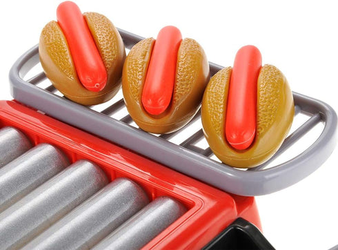 Set Hot Dog Roller Grill Play - Electric Stove Toy with Light & Sound | Pretend Play Kitchen Appliance for Kids | Fun