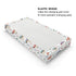 Watercolor Mushroom Forest Changing Pad Covers - Colorful Baby Diaper Change Table Sheets for Boy Girl, 32''x16''