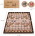 15 Inch Chinese Chess Set with PU Leather Foldable Board, Portable Xiangqi Game for 2 Players