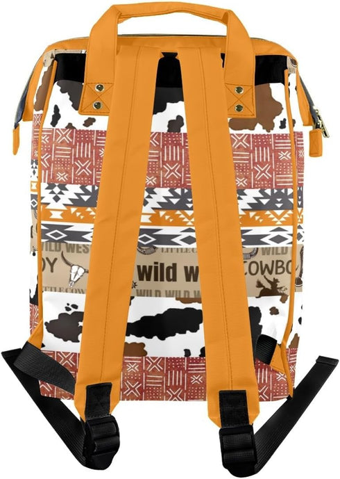 Noverbibi Mommy Daypack, Custom Diaper Bag - Personalized Cowboy Baby Bag with Name, Tote Gift