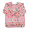 Baby Bib Sleeved Shirt with Pocket for Toddler Painting Girls, 1-3 years (Pink Alpaca)