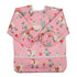 Baby Bib Sleeved Shirt with Pocket for Toddler Painting Girls, 1-3 years (Pink Alpaca)