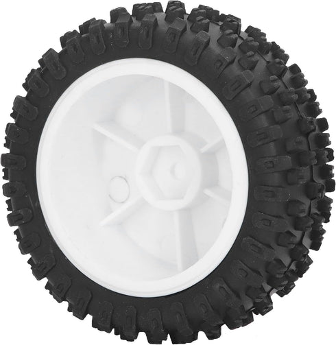 Alomejor 2Pcs Rubber RC Car Rear Tires Set for 124007 Remote Control Car