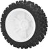 Alomejor 2Pcs Rubber RC Car Rear Tires Set for 124007 Remote Control Car