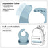 Silicone Baby Bibs for Boys Girls, 3 Pack Soft Adjustable for Babies Toddlers, BPA Free, Waterproof Eating Essentials