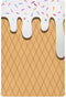 Pigsaly Crib Sheets White Gradient Ice Cream Drip Baby Sheet for Standard Crib
