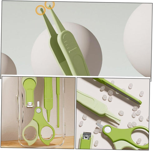 Set Trimmer Abaodam Nail Clipper and Filer for Newborns and Infants Portable Nail Grooming Kit with Safe Clippers
