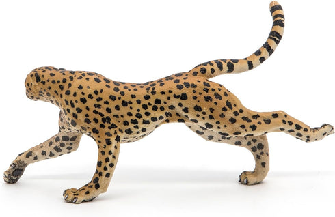Papo Running Cheetah Figurine - Hand-Painted Wildlife Predator Toy for Kids Age 3+, 12.5 x 3.5 x 6.8 cm