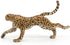 Papo Running Cheetah Figurine - Hand-Painted Wildlife Predator Toy for Kids Age 3+, 12.5 x 3.5 x 6.8 cm