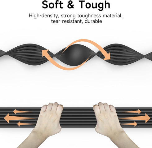 Extra-Wide Edge Protectors for Baby Proofing 6.5ft with 3M Strong Adhesive Tape, Black Safety Guards for Furniture
