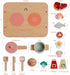 16 Set 3+ JC Toys Parfait Collection | Real Wood Piece Kitchen Chef | for Dolls and Stuffed Animals Ages | Twiggly Toys