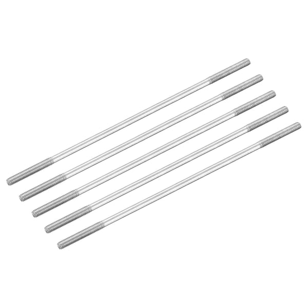 MECCANIXITY 304 Stainless Steel Push Rod Connector, Double End Threaded Rod for DIY RC Car, Boat, Airplane, M2.5x90mm,