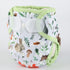 Sigzagor Gusset 6.6lbs 33lbs Baby Cloth Diaper Cover Nappy Hook and Loop Double to (Rabbits Wolves)