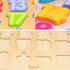 Wooden Number Puzzle Toys - ABC Letter & Number Puzzle for Toddlers 1-3 Years Old, Educational Gift