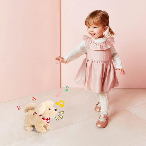 Electric Plush Toys Corgi Puppy - Interactive Pet Dog with Walking, Barking, Tail Wagging for Kids