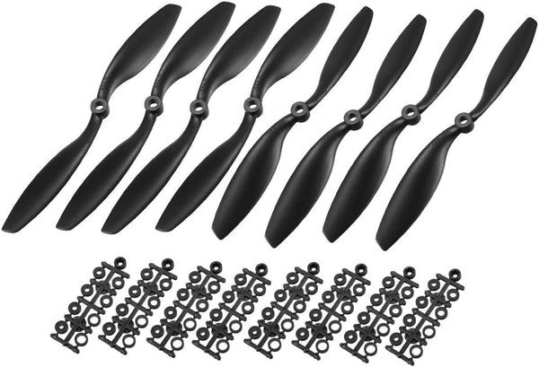 uxcell RC Propellers CW CCW 8045 8x4.5 Inch 2-Vane Fixed-Wing for Airplane