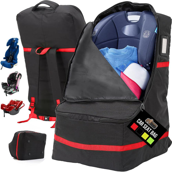 GORILLA GRIP Tear and Water Resistant Padded Car Seat Travel Bag for