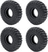RCLIONS 4PCS Rubber Micro 1" RC Wheel Tires 62mm for 1/24th Axial SCX24 Deadbolt, C10, JLU CRC, Bronco RC Crawler