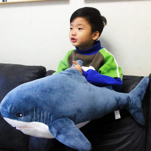 31 Inch XL 15% Giant Shark Stuffed Animal, Soft Shark Plush Pillow Décor, Perfect Stress Relief Gift