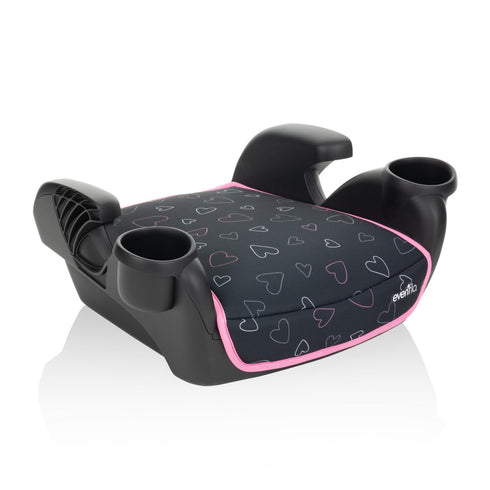 Evenflo GoTime No Back Booster Car Seat in Amore Pink - Safe & Stylish