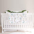 Lovable Gift Co Hot Air Balloons Personalized Baby Receiving Swaddle Blanket, Blue