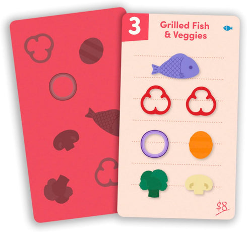 Battat Education Play Food Set - Sorting Toy Food for Toddler Pretend Play - Learning Kitchen Toys 3 Years+