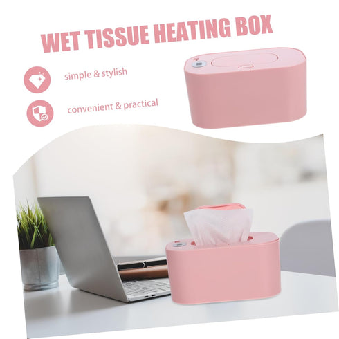 HANABASS Baby Wipes Warmer Battery-Operated Wipe Heater Cordless Wet Tissue Heater Comfortable Low Power Constant