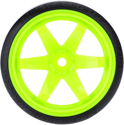 GoolRC 4PCS/Set 1/10 Drift Car Tires Hard Tyre Replacement for Traxxas HSP Tamiya HPI Kyosho On-Road Drifting Car (Green)