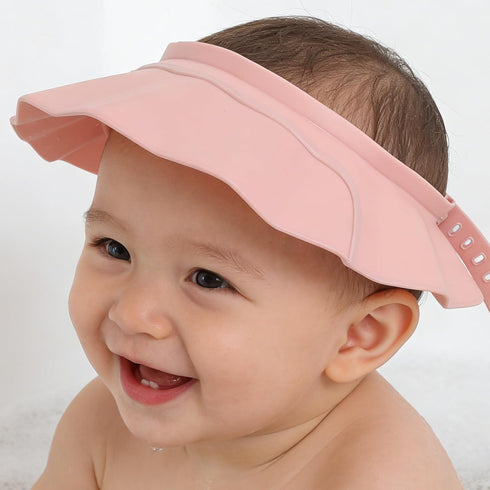 ZUNOXAZ 2PCS Children Bath Visor Hat - Baby Shower Shampoo Cap - Adjustable Soft Hair Washing Guard - Bathing Hat