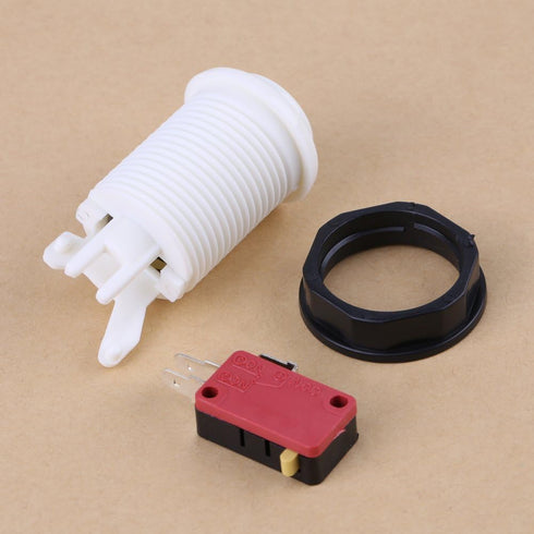 Arcade Button, 1P 2P Player Push Button DIY Kit for Arcade Joystick Games.